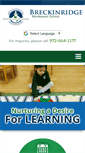 Mobile Screenshot of breckinridgemontessori.com