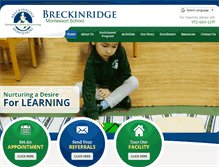 Tablet Screenshot of breckinridgemontessori.com